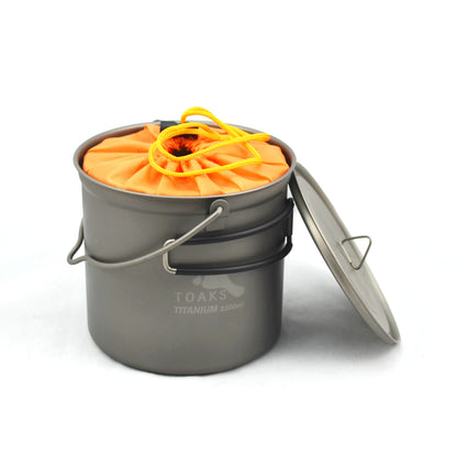 TOAKS Titanium 1100ml Pot with Bail Handle and Wood Stove Combo Set — image 2