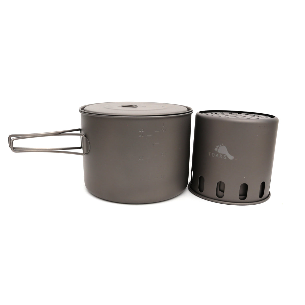 TOAKS Titanium 1600ml Pot and Wood Burning Stove Combo Set — image 2
