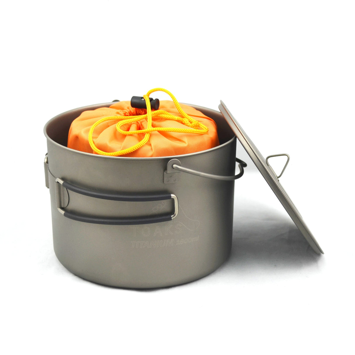 TOAKS Titanium 1600ml Bail Handle Pot and Wood Burning Stove Combo — image 3