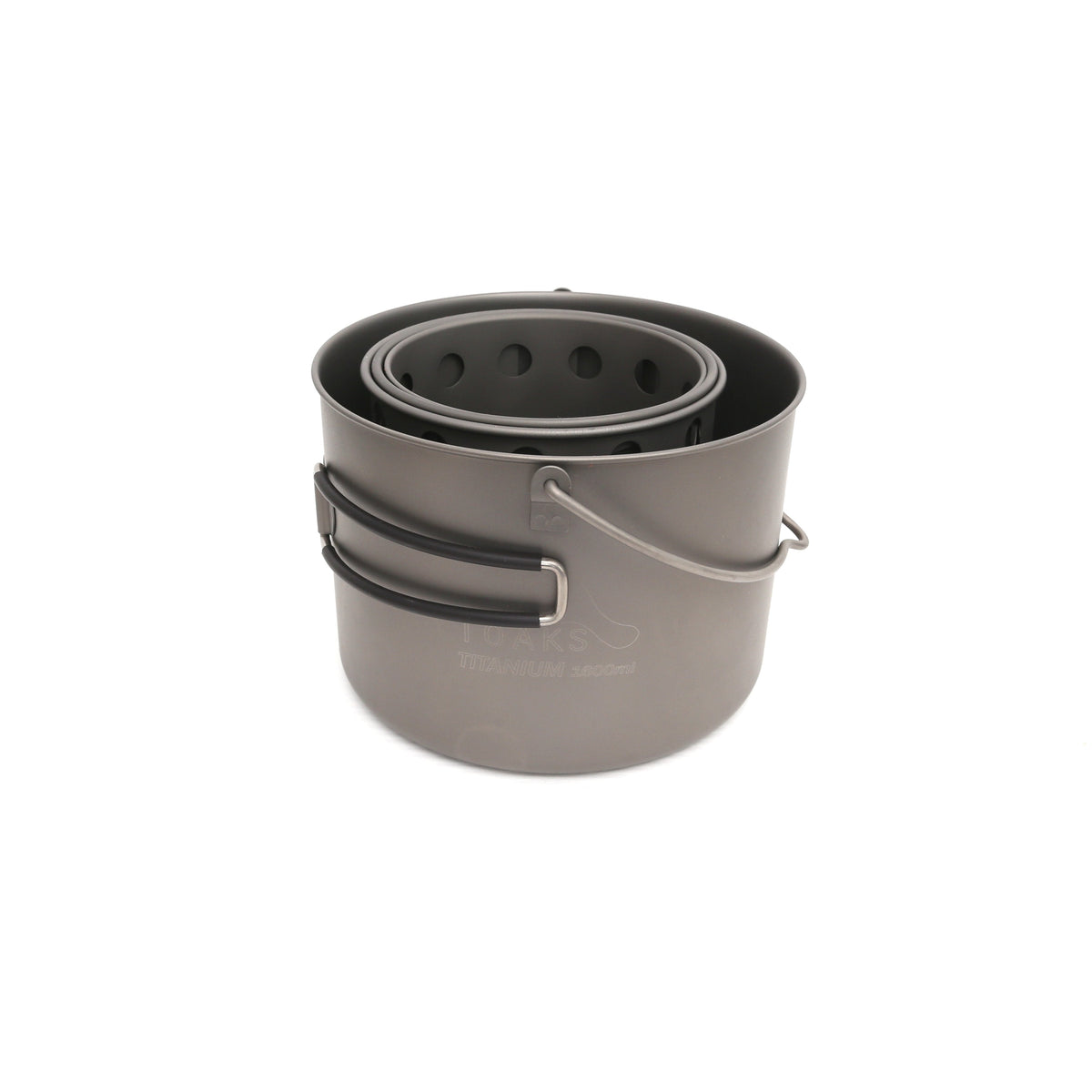 TOAKS Titanium 1600ml Bail Handle Pot and Wood Burning Stove Combo — image 2