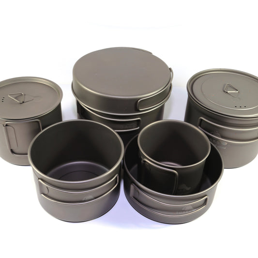 TOAKS Titanium 9-Piece Short Combo Cookware Set — image 1