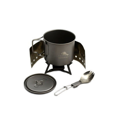 TOAKS Ultralight Titanium Solid Fuel Cook System — image 1