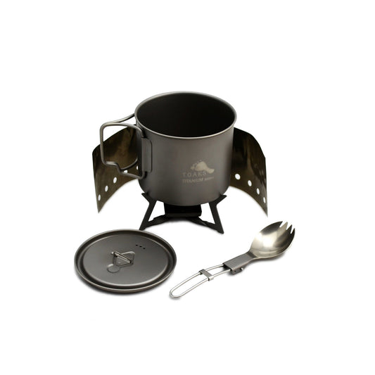 TOAKS Ultralight Titanium Solid Fuel Cook System — image 1