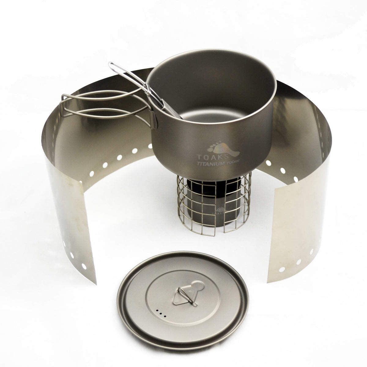 TOAKS Titanium Alcohol Stove Cook System with 700ml Pot — image 2