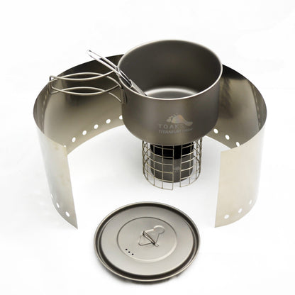 TOAKS Titanium Alcohol Stove Cook System with 700ml Pot — image 2