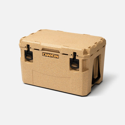 PRO 45 Quart Cooler Sandstone Weekend Canyon_Coolers_Pro_45_Sandstone_Closed_Perspective-min