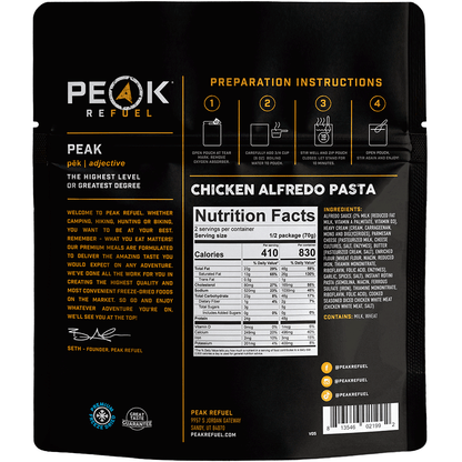 Peak Refuel Chicken Alfredo Freeze-Dried Meal — image 2