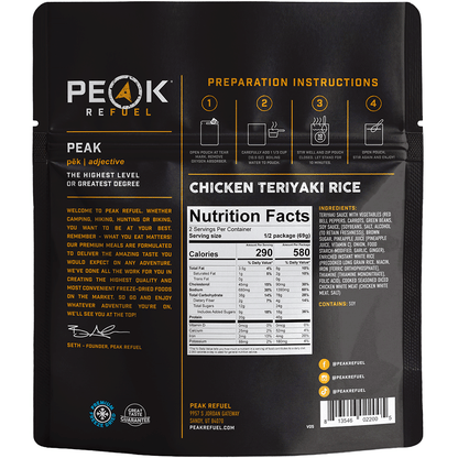 Peak Refuel Chicken Teriyaki Rice Freeze-Dried Meal — image 2