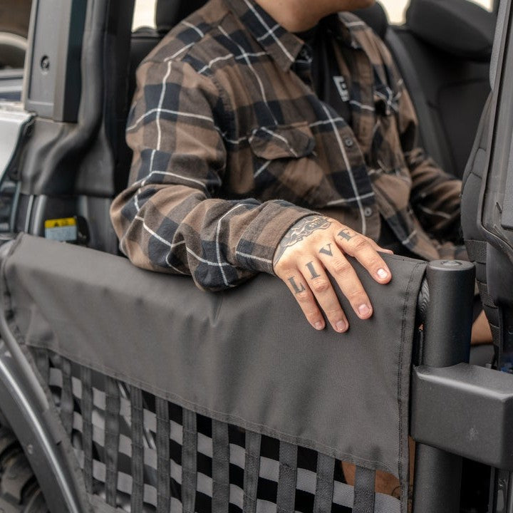 Body Armor 4x4 Rear Tube Doors with Webbing for Ford Bronco — image 5