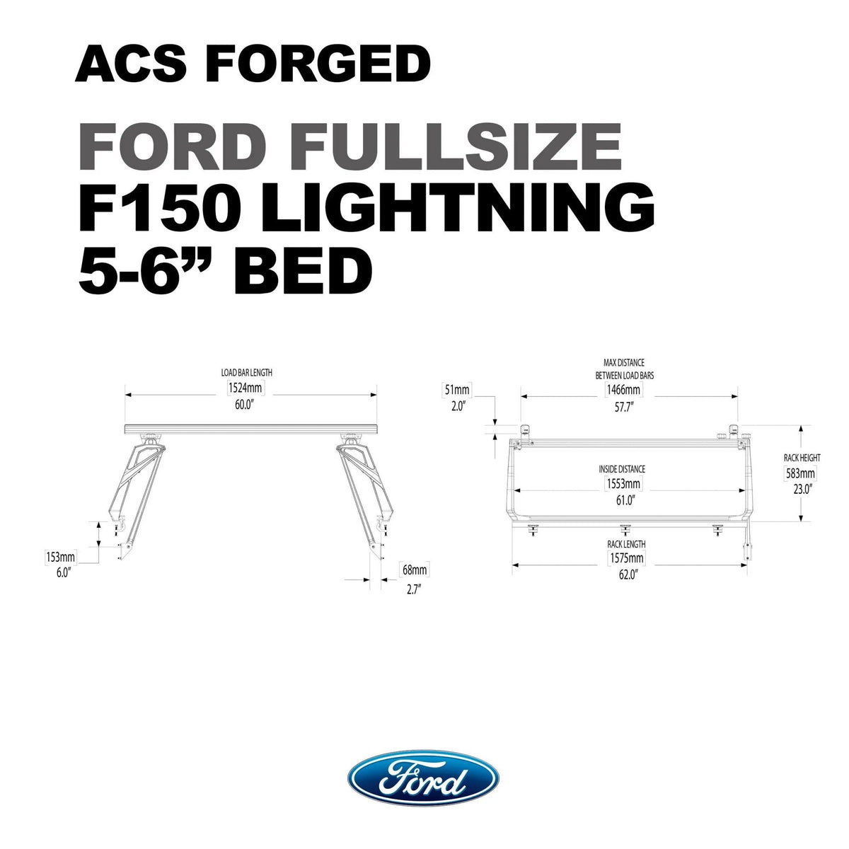 Ford F-150 5'6" ft. Bed | Ford F-150 ACS FORGED 5'6" ft. Bed - Leitner Designs
