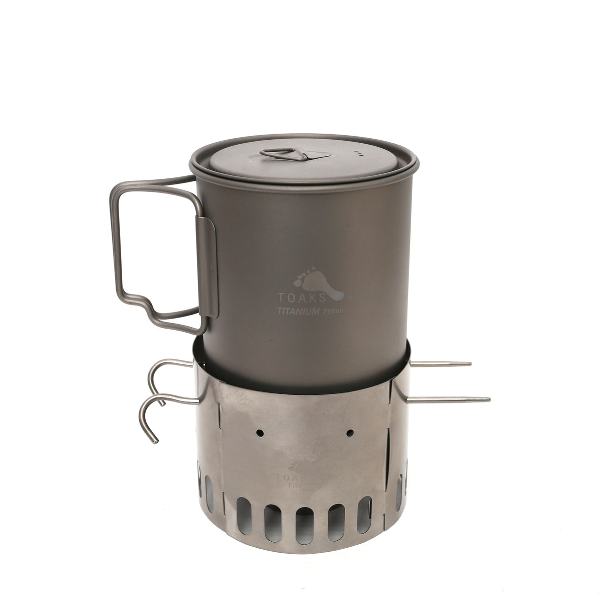 TOAKS Titanium 750ml Pot and Alcohol Stove Combo Set — image 1