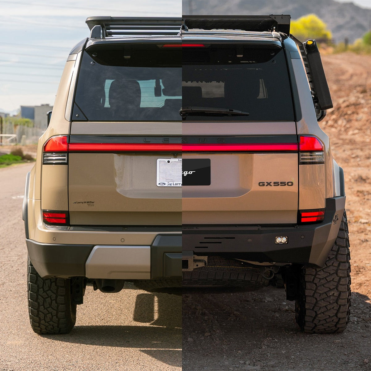Rago Fabrication Lexus GX 550 Full-Width Rear Bumper — image 3
