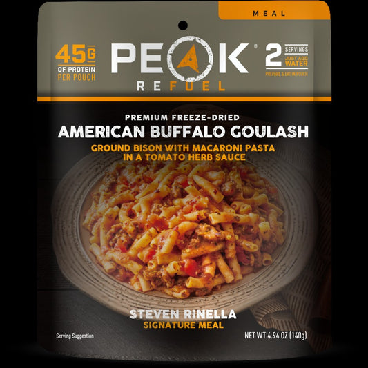 Peak Refuel MeatEater American Buffalo Goulash Freeze-Dried Meal — image 1
