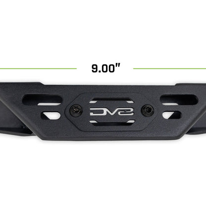 Handle measures 9 inches at the center of each mounting hole.