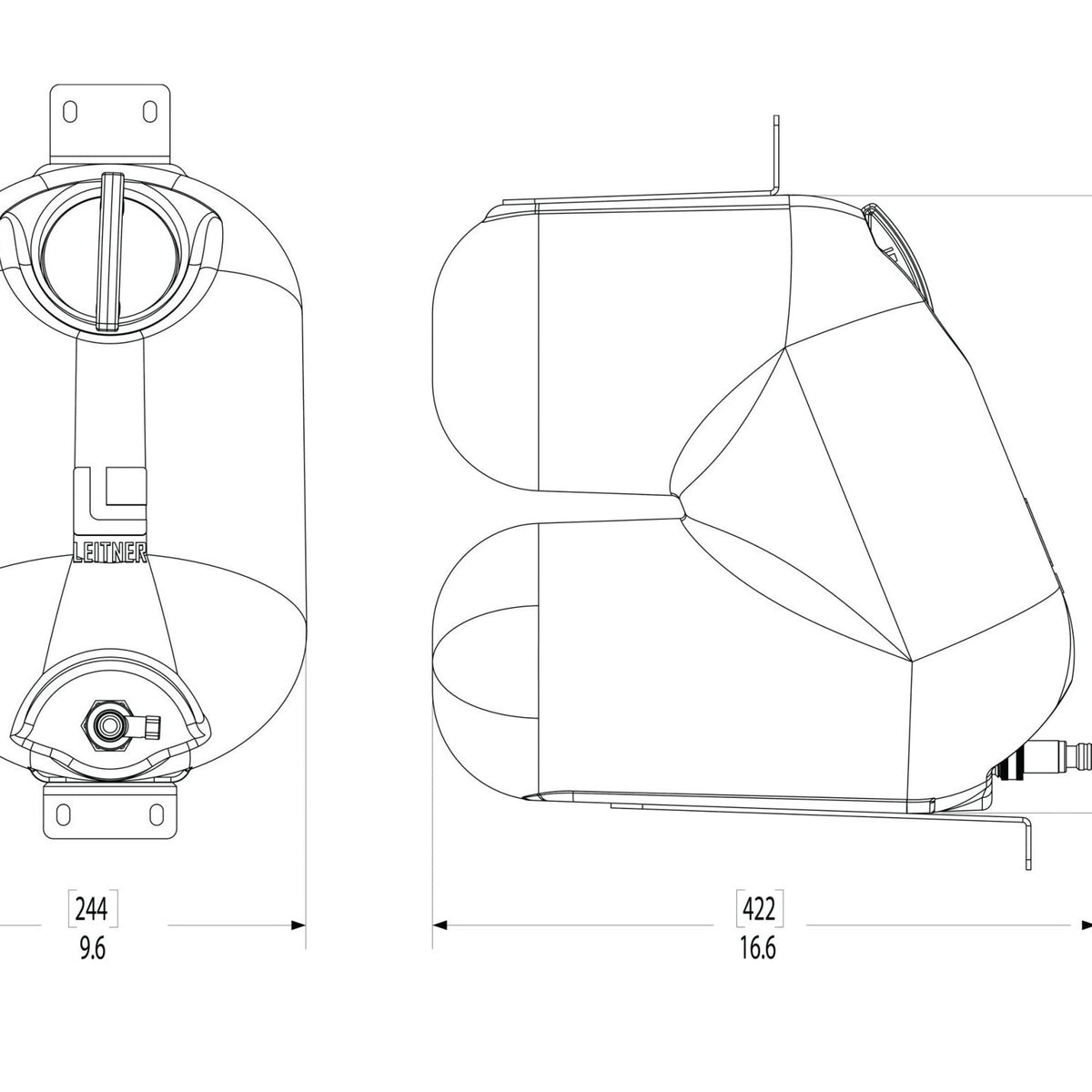 Leitner Designs HydroPOD, hose detail