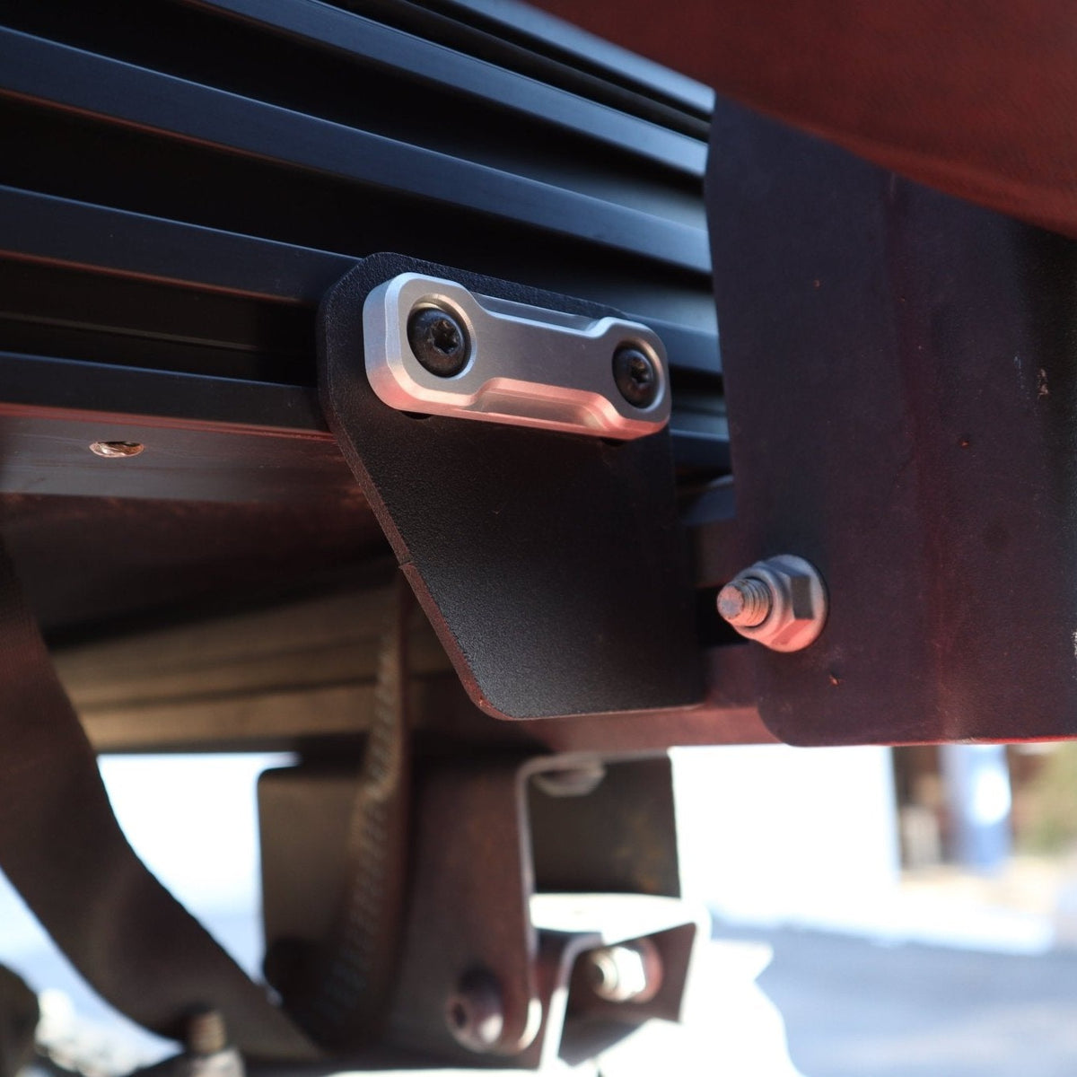 Leitner Designs GFC Roof Top Tent Bracket Kit installed with Go Fast Camper tent