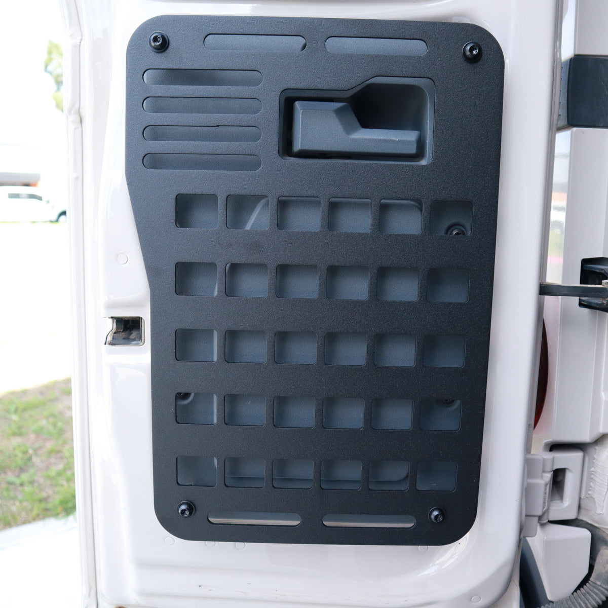 Leitner Designs Grenadier Rear Driver Grid Panel, angled view