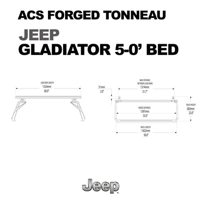 Jeep Gladiator 5' ft. Bed | Jeep Gladiator ACS FORGED 5' ft. Bed - Leitner Designs