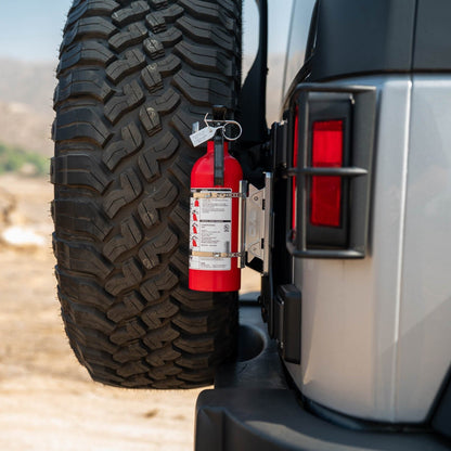Side Profile of the Jeep Wrangler JK Tailgate Reinforcement Molle Panel