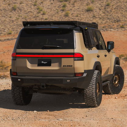 Full-width, steel, off-road Rear bumper for the Lexus GX 550.