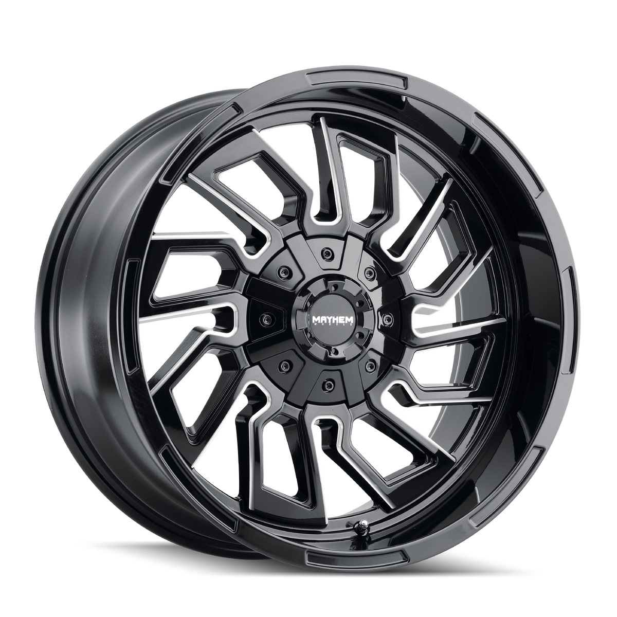 Mayhem Flywheel 8111 20x10 Gloss Black Milled Wheel — image 1