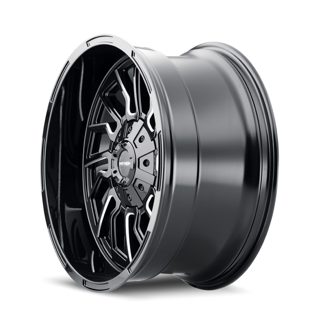 Mayhem Flywheel 8111 20x10 Gloss Black Milled Wheel — image 2