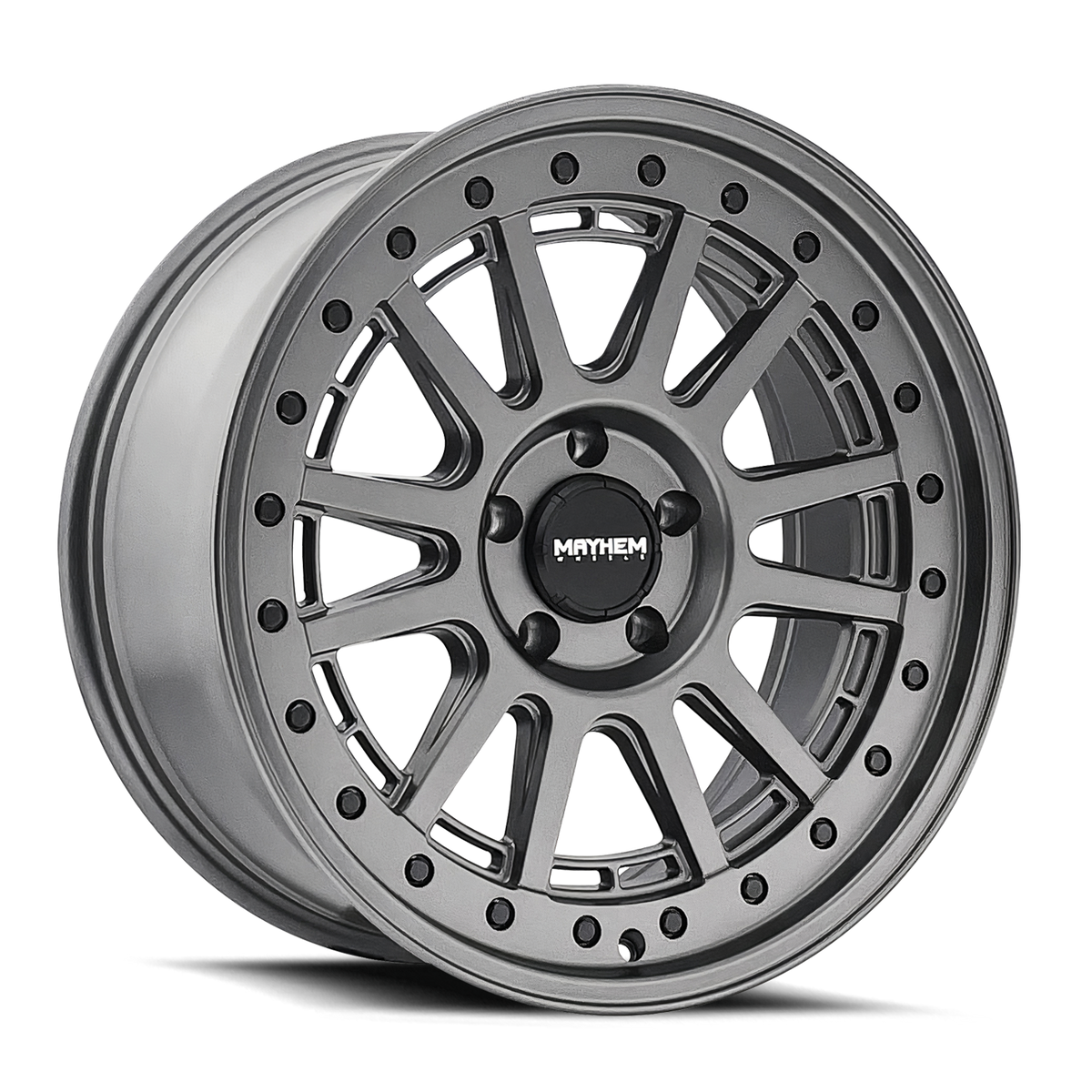 Mayhem Compass 8305 17x9 Wheel in Matte Gunmetal — image 1