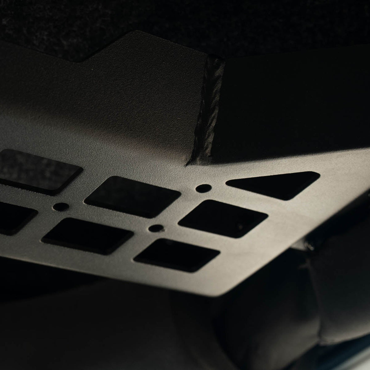 Close up image of 2007-2018 Jeep Wrangler JK Overhead Molle Panel details