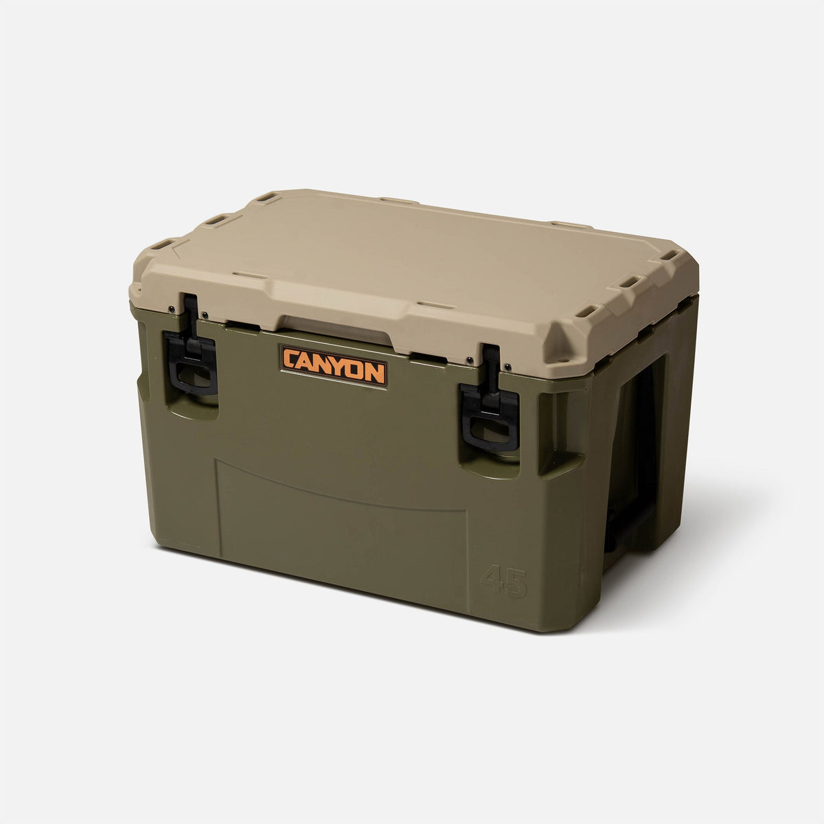 PRO 45 Quart Cooler Juniper Green Weekend PRO45JG_Perspective_Closed