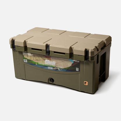 Prospector 103 Quart Cooler Juniper Green Multi-day Prospector103JG_Perspective_Closed
