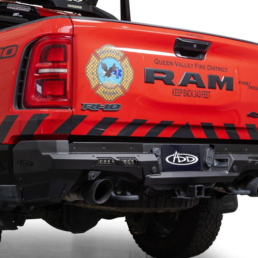 Red Ram RHO with Phantom rear bumper on a white background