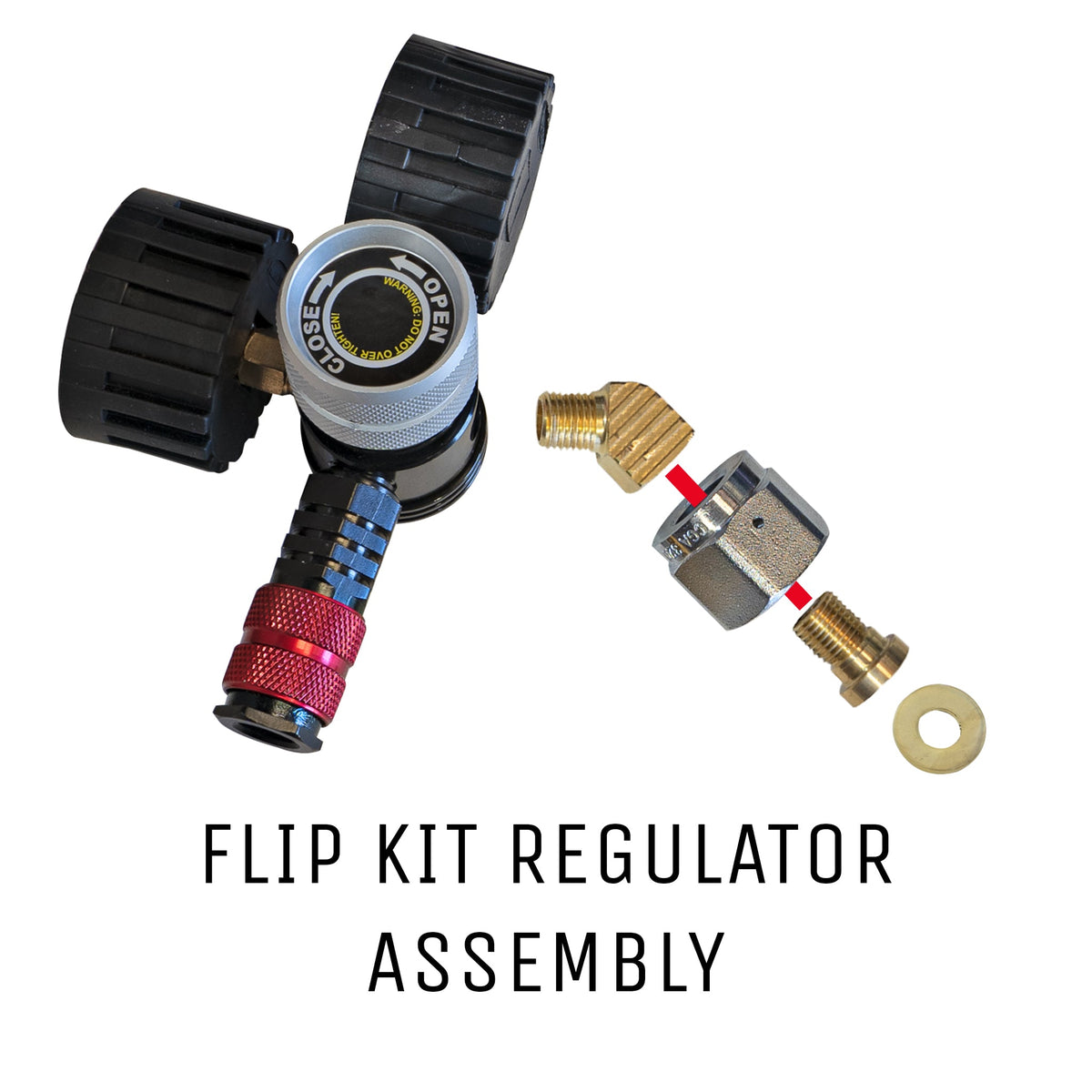 Power Tank Regulator Flip Kit for Super Flow Horizontal Mounts — image 3