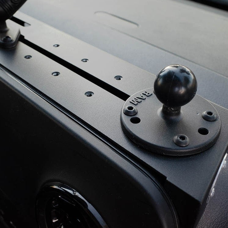 Sprinter Van Dash Mount with RAM ball adapter installed