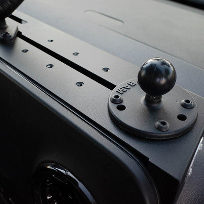 Sprinter Van Dash Mount with RAM ball adapter installed