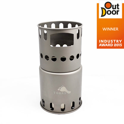 TOAKS Titanium Backpacking Wood Burning Stove — image 1