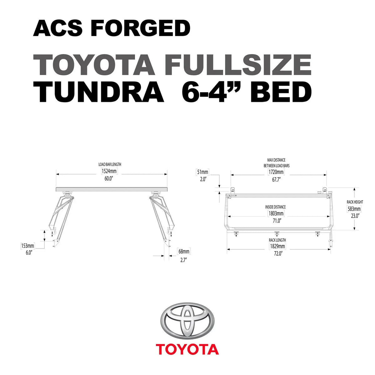 Toyota Tundra 6'4" ft. Bed | Toyota Tundra ACS FORGED 6'4" ft. Bed - Leitner Designs