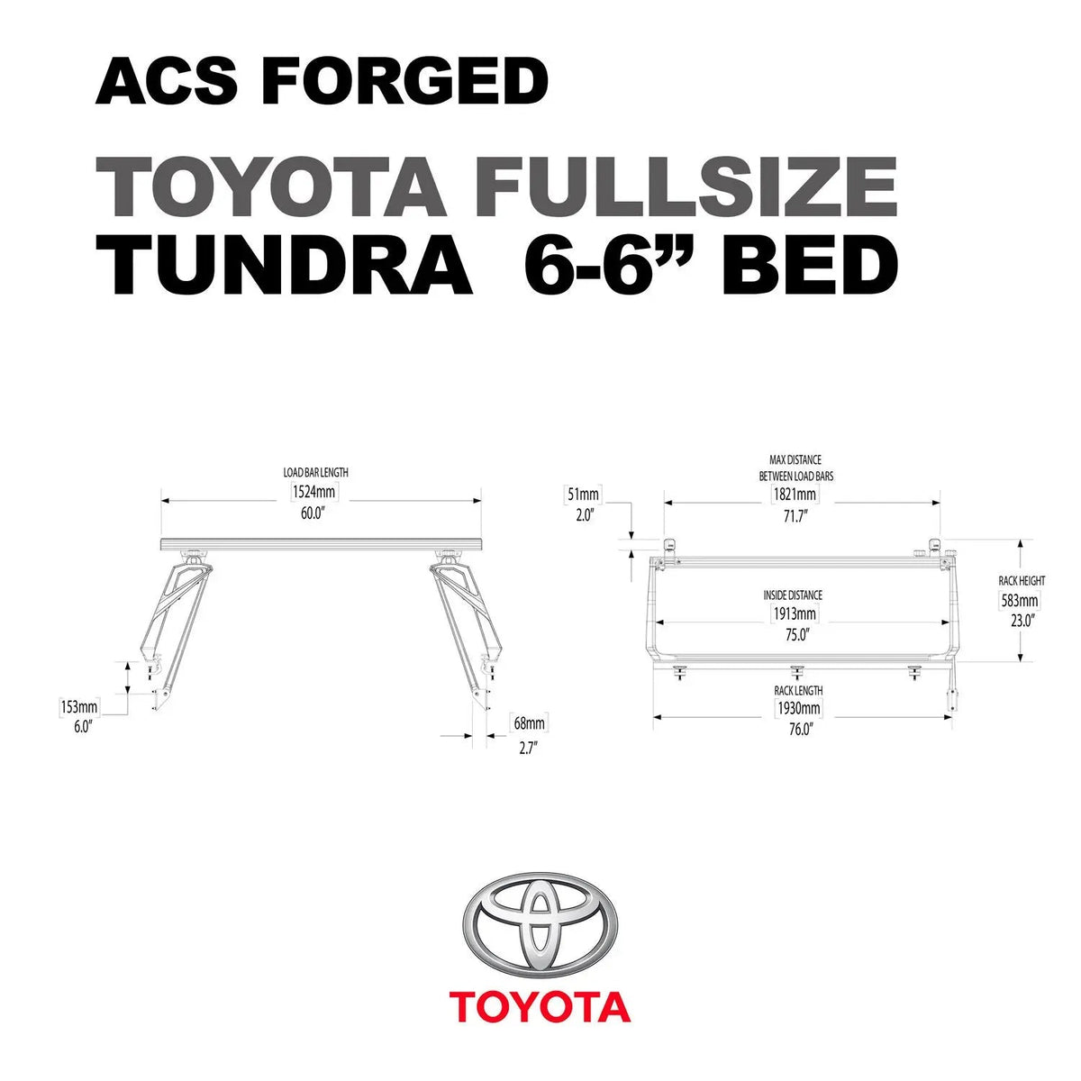 Toyota Tundra 6'6" ft. Bed | Toyota Tundra ACS FORGED 6'6" ft. Bed - Leitner Designs