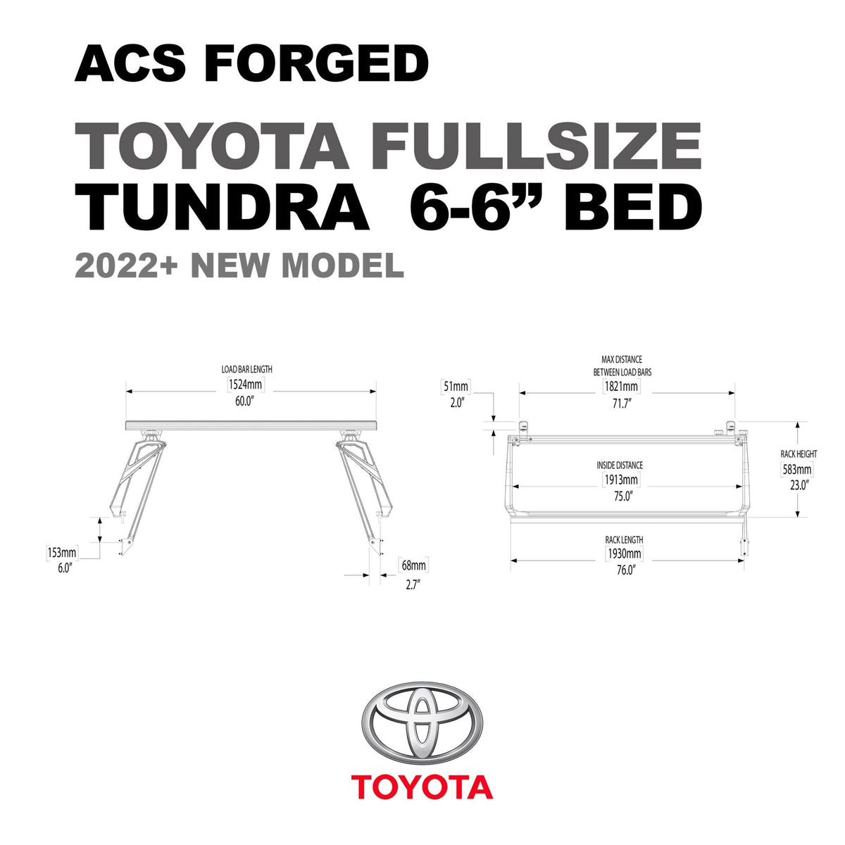 Toyota Tundra 6'6" ft. Bed | Toyota Tundra ACS FORGED 6'6" ft. Bed - Leitner Designs