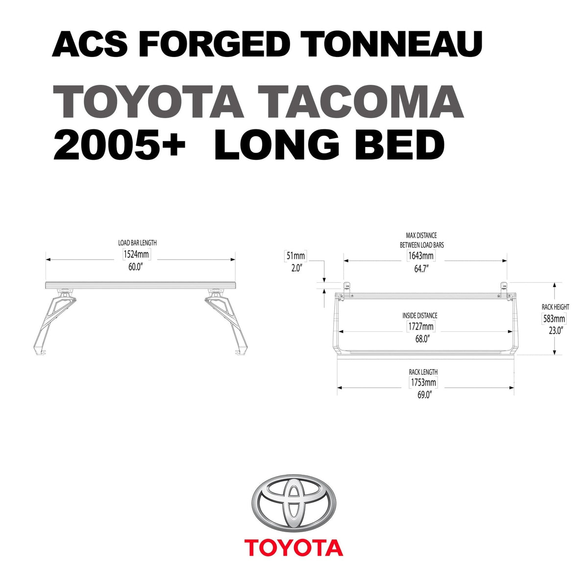 Toyota Tacoma Long Bed | Toyota Tacoma ACS FORGED Long Bed - Leitner Designs