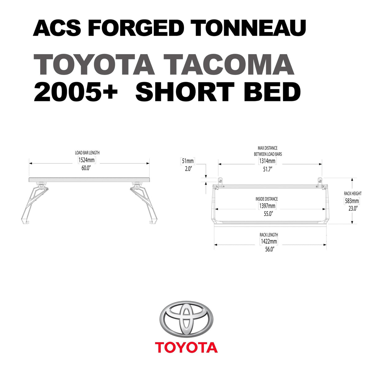 Toyota Tacoma Short Bed | Toyota Tacoma ACS FORGED Short Bed - Leitner Designs