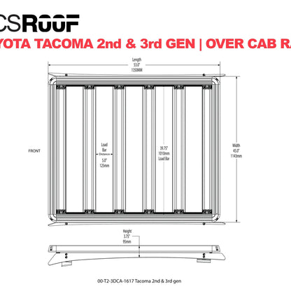 ACS ROOF | Over Cab Platform Rack for TOYOTA TACOMA GEN 2&3 - Leitner Designs