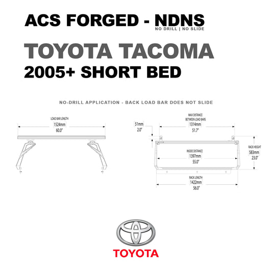 Toyota Tacoma Short Bed | Toyota Tacoma ACS FORGED Short Bed - Leitner Designs