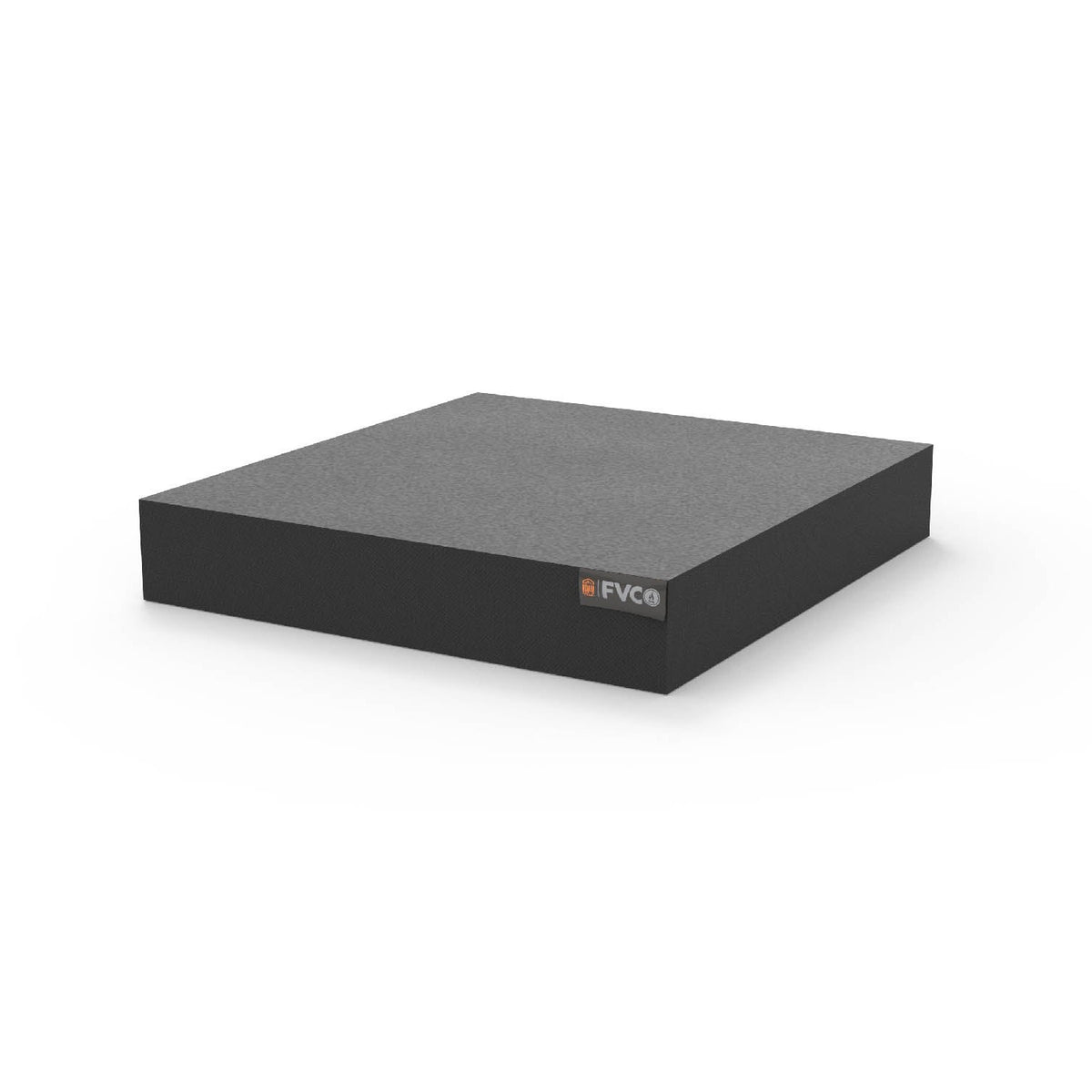 Travel Van Toilet Cubby Bench Pad with grey top material and dark grey/black base material
