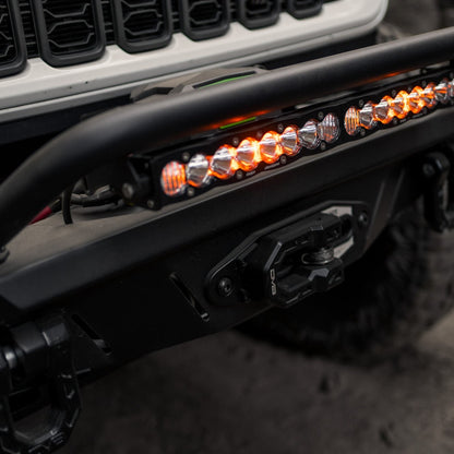 Universal Spec Series Bull Bar shown with lighting installed