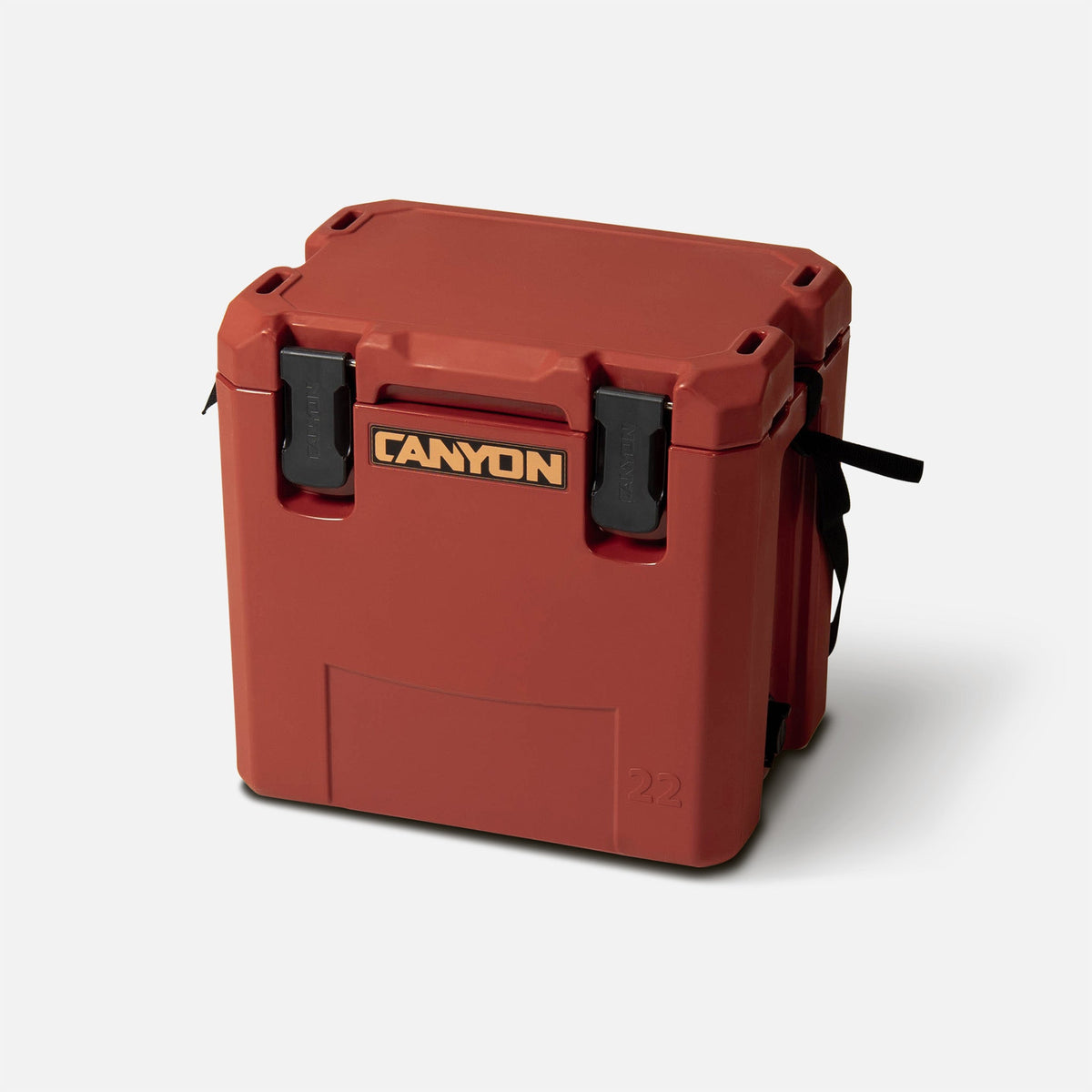 Outfitter 22qt V2 Cooler Sedona Red Hard Coolers X22SR_Perspective_Closed