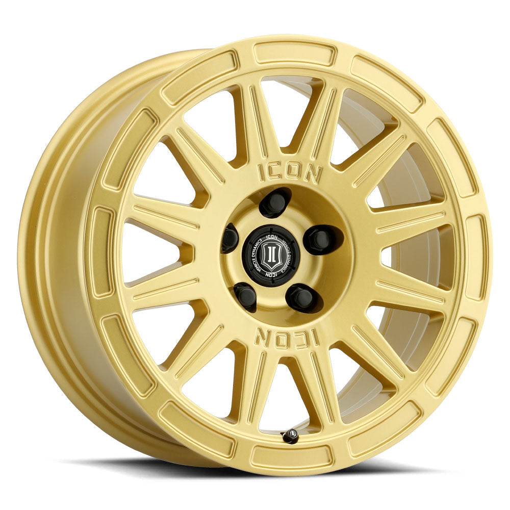 ICON Alloys Ricochet 17x8 5x4.5 +38mm Gloss Gold Wheel — image 1