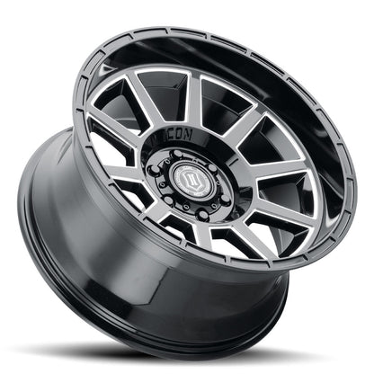 ICON Alloys Recoil 20x10 5x150 -24mm Gloss Black Milled Windows Wheel — image 3