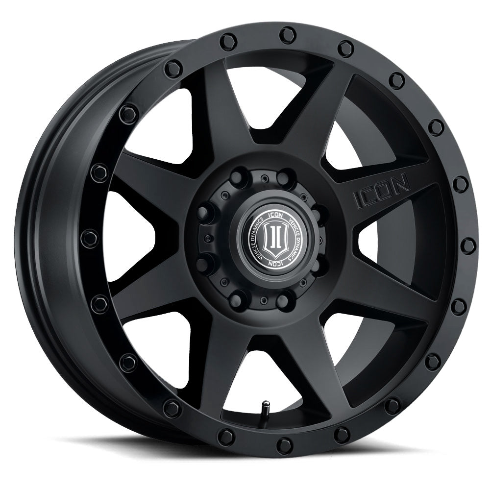 ICON Alloys Rebound HD 17x8.5 8x170 +6mm Double Black Wheel — image 1