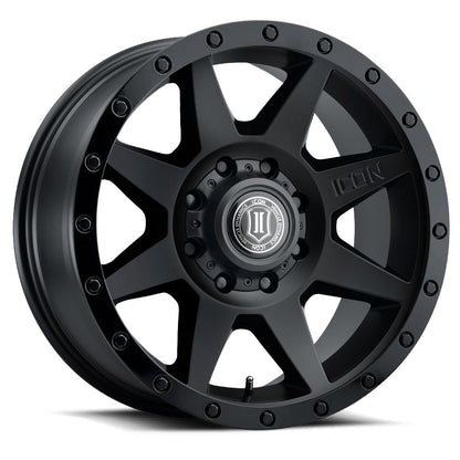 ICON Alloys Rebound HD 17x8.5 8x170 +6mm Double Black Wheel — image 1