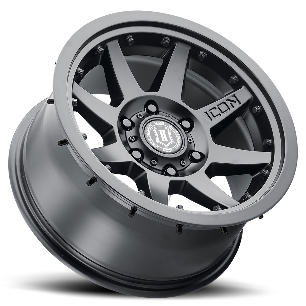 ICON Alloys Rebound Pro 17x8.5 5x5.5 0mm Satin Black Wheel — image 6